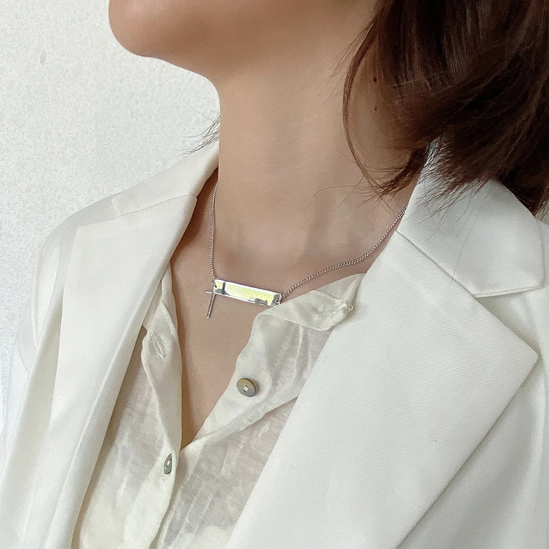 Дизайнерское женское ожерелье из стерлингового серебра 925 пробы|Ожерелья| |