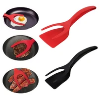 2 in 1 frying egg spatula multipurpose egg tools pizza steak food clip cooker omelet overturned egg turner kitchen accessories