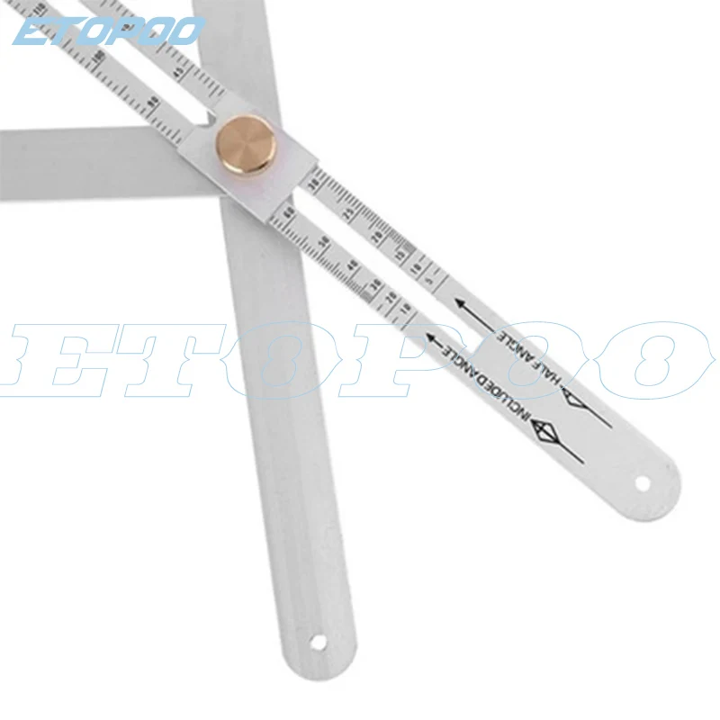 380 мм диагональная линейка из алюминиевого сплава транспортир вращающаяся