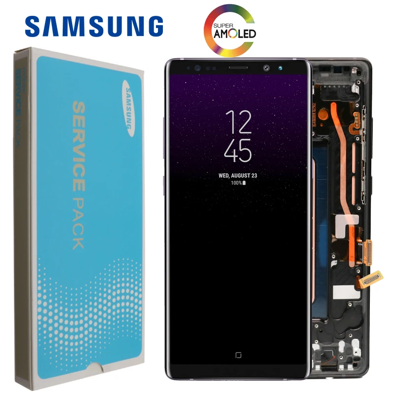 Super AMOLED 6 3 ''дисплей с жидкокристаллическим дисплеем Burn Shadow для SAMSUNG Galaxy Note8 N9500
