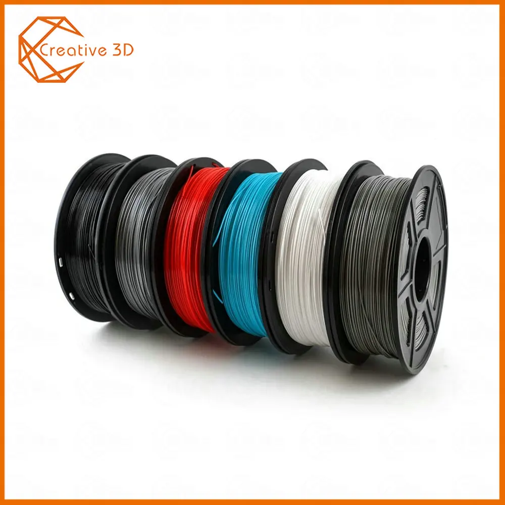 Креативная 3D Высококачественная нить для 3d принтера 1,75 1 кг PETG PLA углеродное волокно TPU нейлон 3D пластиковая нить