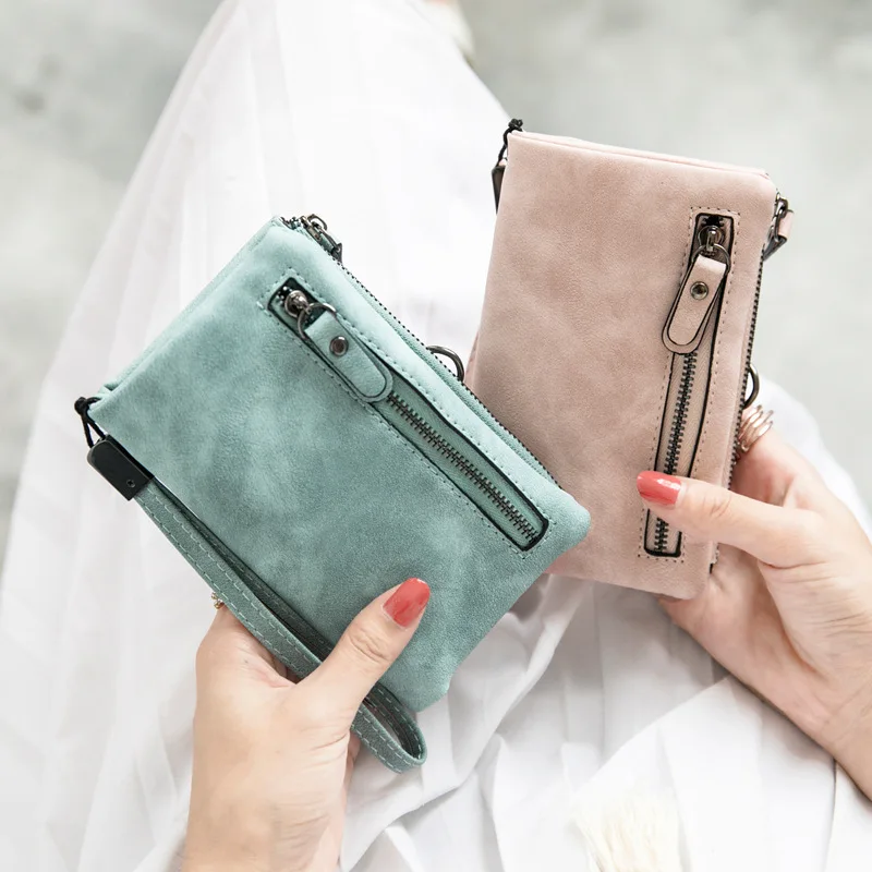 Матовый кошелек женский короткий хипстер складной 2020 новый корейский милый