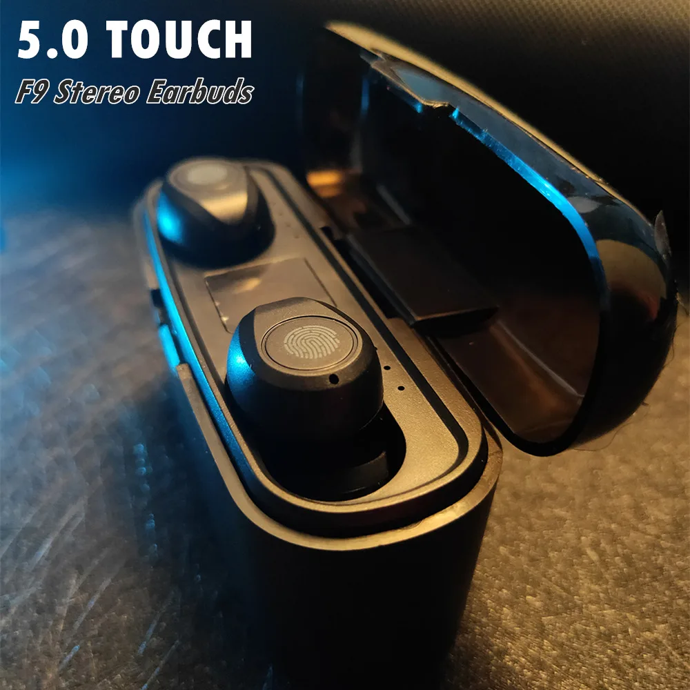 TWS стереонаушники F9 с поддержкой Bluetooth 5 0 и сенсорным управлением|Наушники
