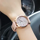 Женские наручные часы YOLAKO, кварцевые, с кожаным ремешком, круглые, элегантные