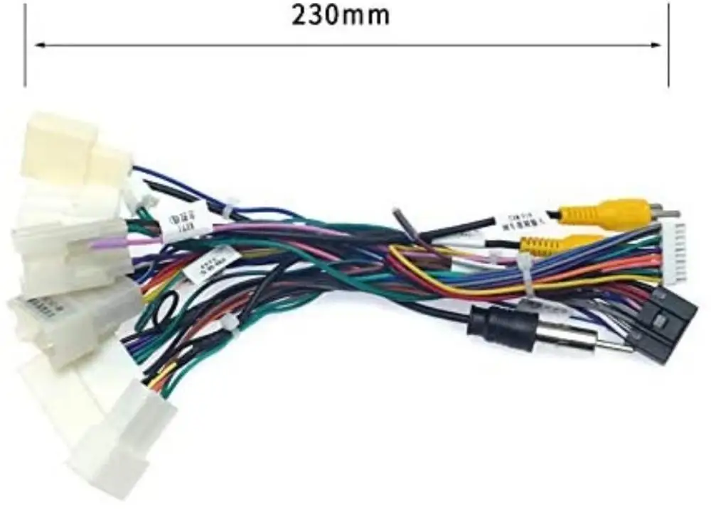 Автомобильный Головной блок 16Pin адаптер кабеля питания с коробкой Canbus для Android