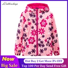 2020 брендовая Весенняя детская ветровка для девочек, повседневная флисовая одежда с цветочным рисунком, куртка для девочек, ветрозащитное водонепроницаемое Женское пальто