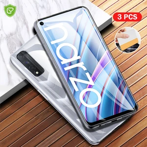 3pcs hydrogel film for realme narzo 30 5g screen protector 3d back film for realme narzo 30a 20a pro not tempered glass free global shipping