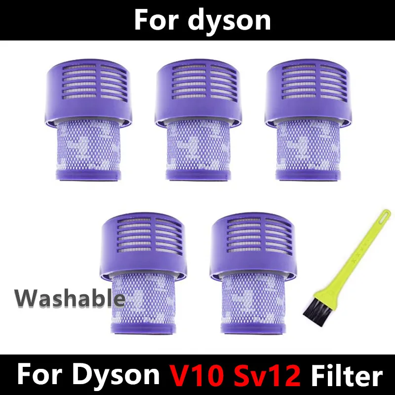 

Моющийся фильтр Hepa для Dyson V10 SV12, циклонные фильтры для пылесоса, полная очистка, запасные части, аксессуары