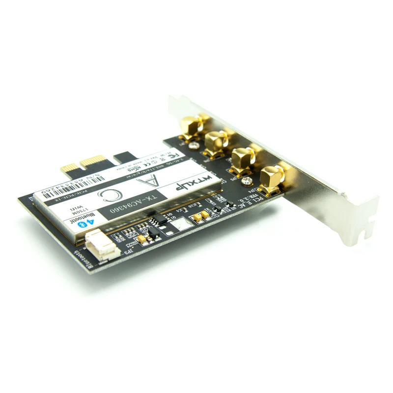 

Wtxup Dual Band Wireless 867Mbps Bluetooth 4.0 Network Card For 802.11Ac Pci Express Desktop Wifi Adapter