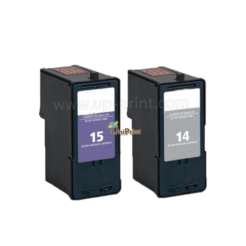 SET Чернильный картридж для Lexmark 14 15 черные и цветные чернильные картриджи для принтера Lexmark Z2300 Z2320 X2650 X2600 X2670 - Цвет: SET