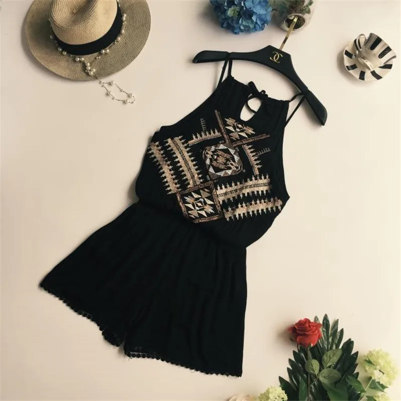 Летний богемный боди в национальном стиле женский модный сексуальный пляжный