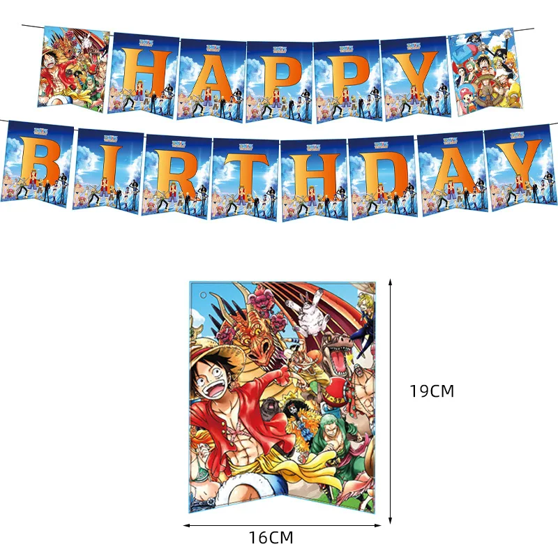 One Piece Theme Disposable Party Tableware Happy Birthday Decoration Cup Plate Latex Balloon Baby Shower Supplies Kid Gift | Дом и сад