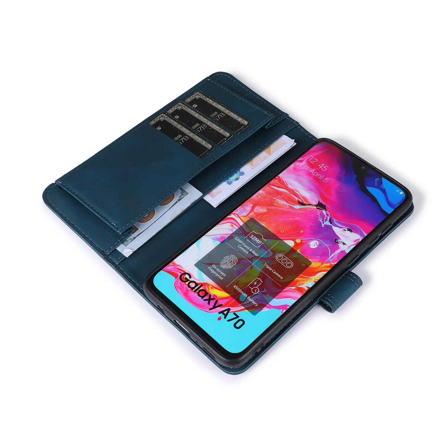 Leather Case For Samsung Galaxy A70 A70S Funda Cover Magnetic Flip Retro Wallet Stand Phone Bag On A 70 70S Coque | Мобильные