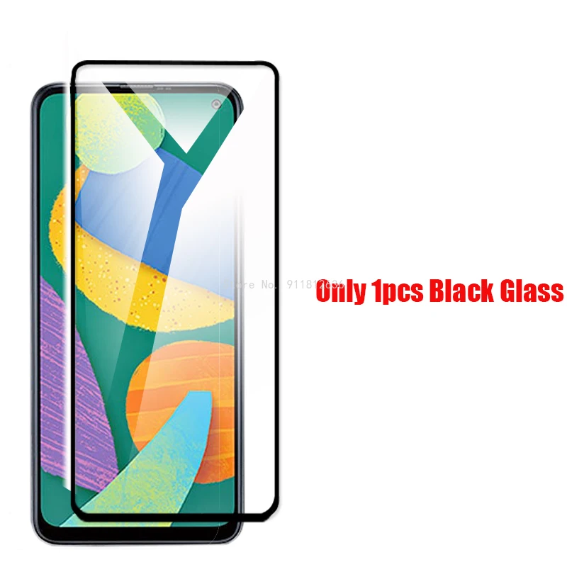 

Защитное стекло для Samsung Galaxy F52, закаленное стекло для Samsung F52, Черное и HD, переднее стекло F 52