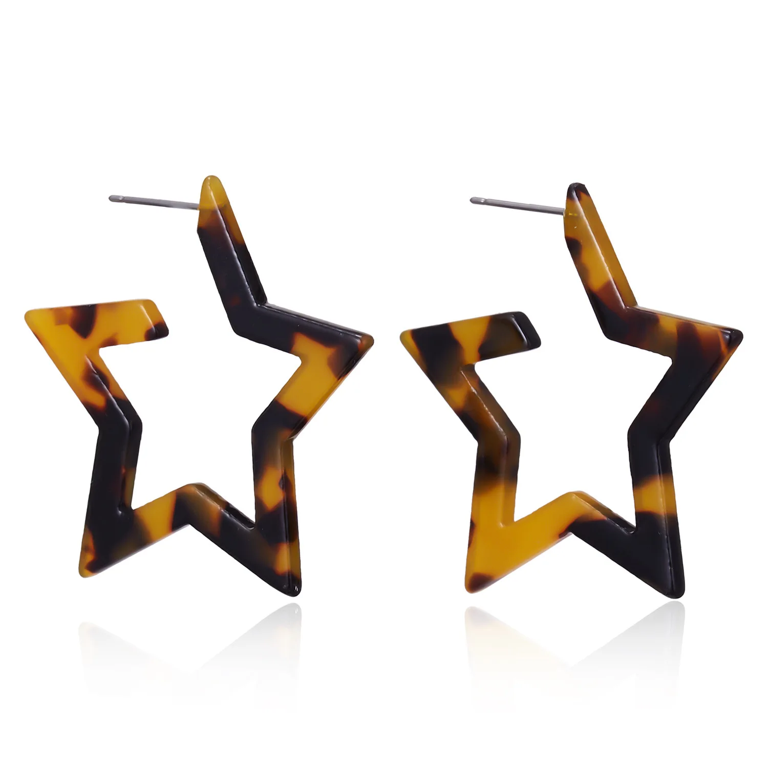 Модные большие богемные акриловые серьги в виде черепахового черепаха CC