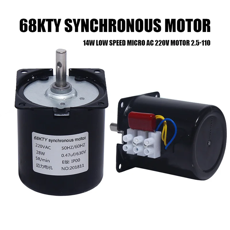 60ktyz магнит синхронный двигатель 220V Шестерни мотор миниатюрный низкий Скорость