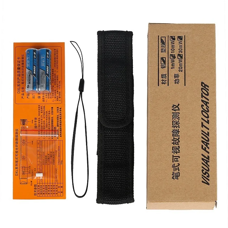 1-5KM VFL red light pen Optic Light Source fiber cable tester 1mW 5km visual fault locator 5mW