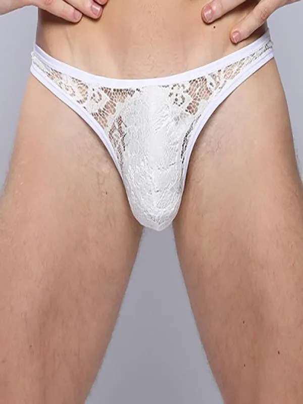 Сексуальные мужские кружевные трусы горячие эротические прозрачные с низкой