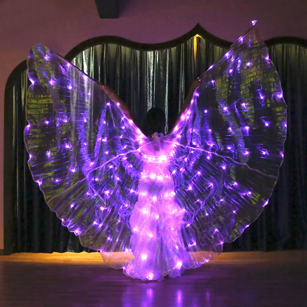 Circus LED Color Variable 4 Discoloration Tron Wings Glow Dance Luminous Circo Ballet Costume L731 |