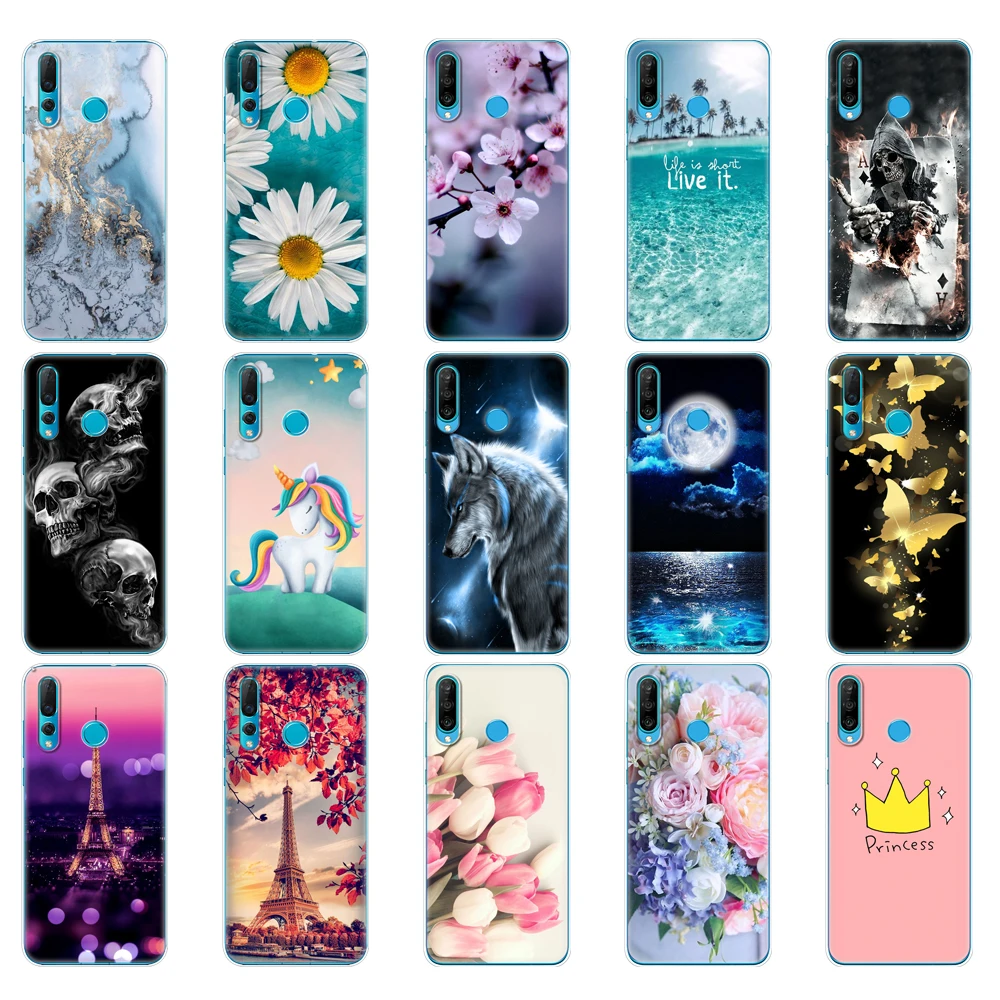Силиконовый чехол для huawei Nova 4 4e мягкий из ТПУ задняя крышка телефона Nova4 nova4E