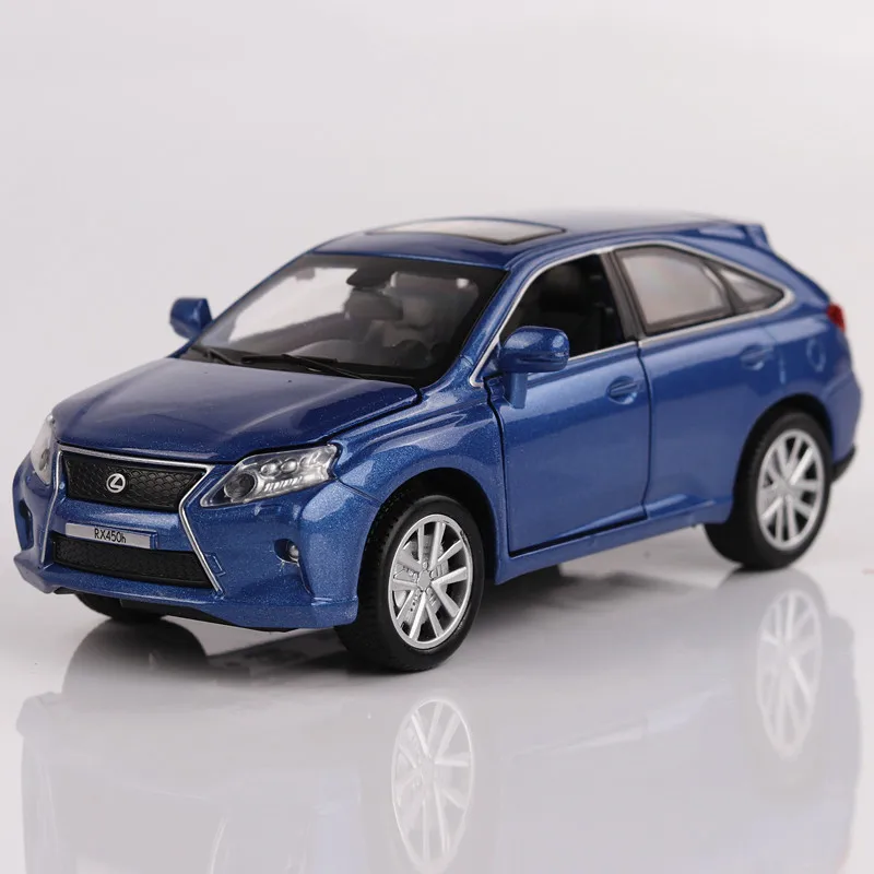 Blue no box Литые под давлением 1:32 машинки из цинкового сплава модель LEXUS Rx450 King of Sound светильник автомобиль откатные детские игрушки для мальчиков грузовик Игрушечная модель самолета ZW - Цвет: Blue no box