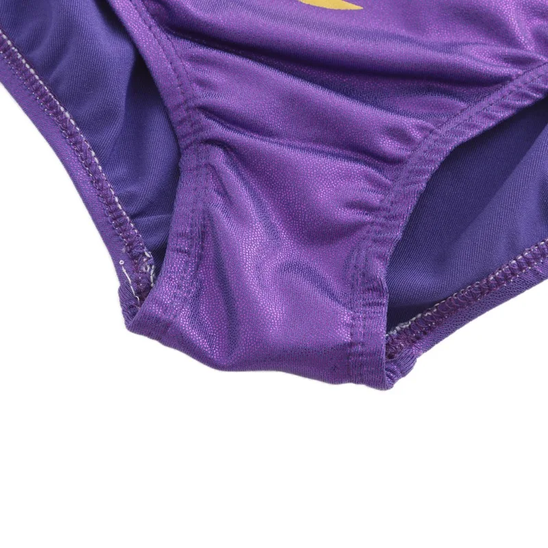 5-12 лет девочек гимнастическое Dancesuit с длинным рукавом в полоску для детей, костюмы-леотарды Детские Балетные танцевальные костюмы