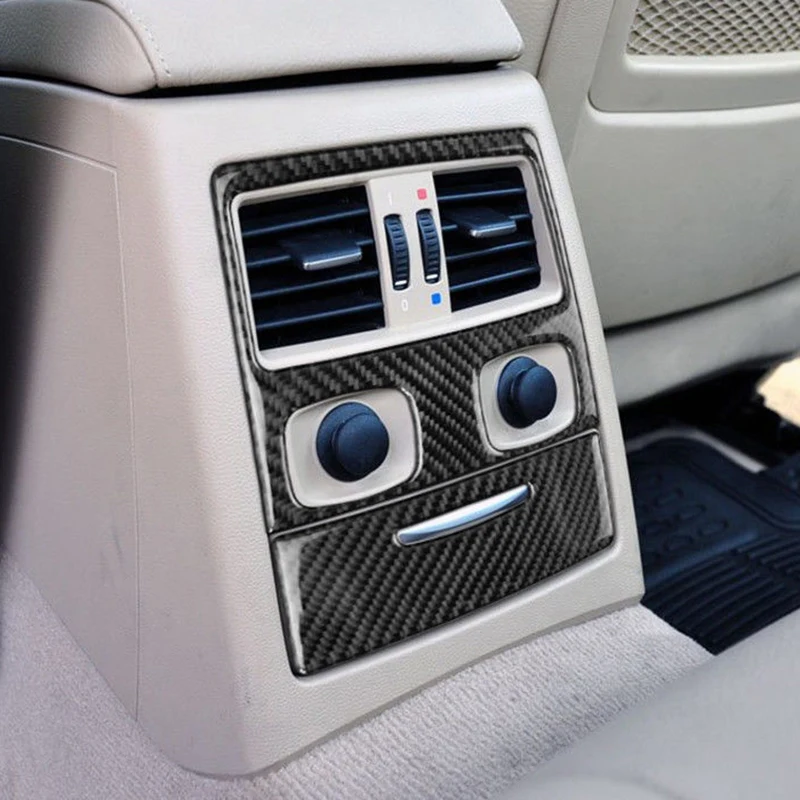 

For BMW E90 3 Series 2005-2012 Carbon Fiber Interior Rear Air Outlet Cover Trim