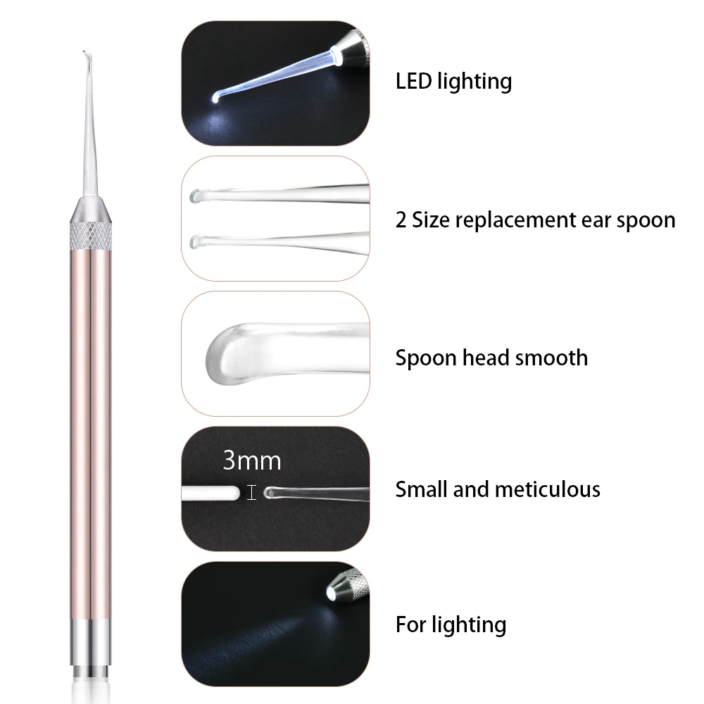 8 шт. ушные восковые палочки спиральный ушной Пинцет для удаления воска Curette