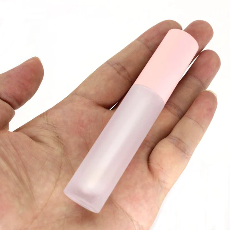 5 мл пустой многоразовый контейнер Блеск для губ розовый колпачок блеск