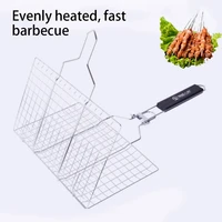 bbq grill barbecue accessories tools for home park iron grilling basket portable stainless steel bbq grill folding bbq grill