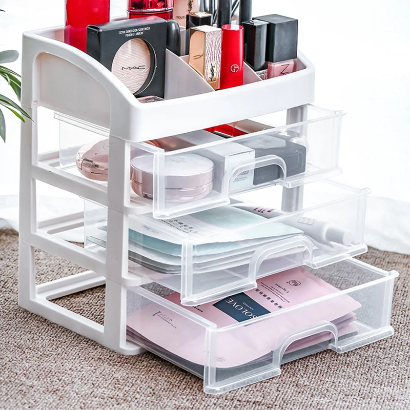 

Ящик для хранения косметики, Настольный ящик для хранения, коробка для хранения косметики, товары для дома, органайзер, органайзер для макия...