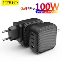 UTBVO 100 Вт 4 порта GaN 2 Pro USB C адаптер питания PD100W/87W/65W/45W/20W быстрое зарядное устройство для Macbook Pro/Air Samsung iPhone Xiaomi