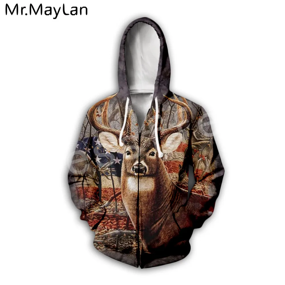 

Custom Deer Hunting Camo 3D Print Men Hoodies/sweatshirt Harajuku Fashion Hooded Long Sleeve Pullovers Unisex Orange streetwear