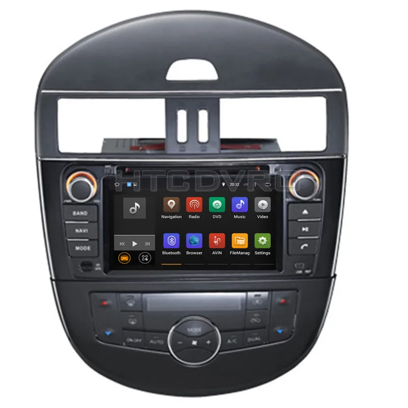 YMODVHT 7 дюймов 4G Восьмиядерный Android 9 0 1 автомобильный dvd плеер для Nissan Tiida/Versa 2011 GPS