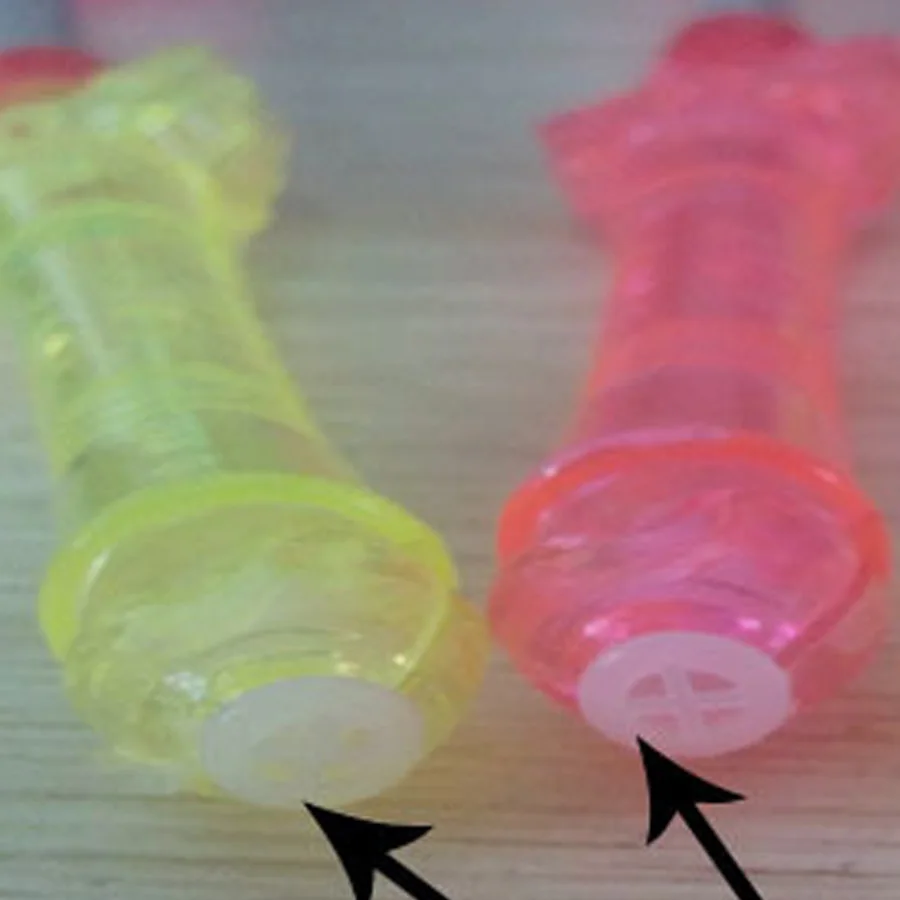 

LED spring cartoon horn flash stick with whistle A090