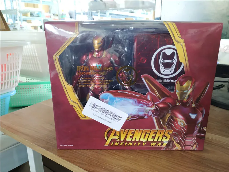 Чудный Фильм Мстители 4 эндигра SHF Железный человек MK50 нано набор оружия 2 фигурка Коллекционная модель игрушки куклы подарок