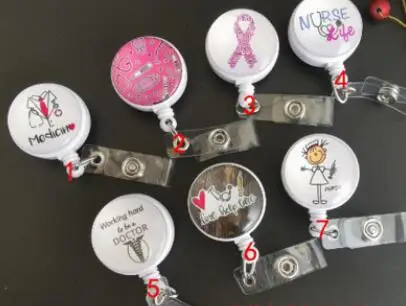 1 шт. Анатомия страсти с принтом медсестры выдвижной тянуть Вьюрком ID ремешок