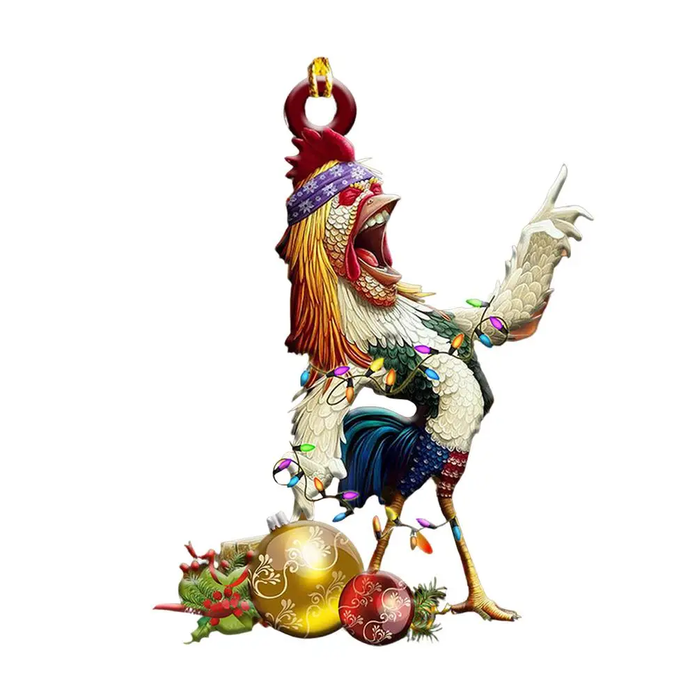 

Rooster Kitchen Decor Mirror Hangings Assecories For Car Christmas Decorations Baubles Anime Car Accessories Of Drinking Rooster