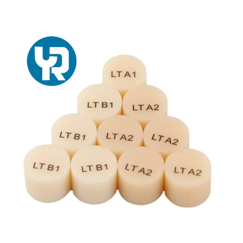 Dental Equipment Material for Dental Lab Glass Ceramics Lithium 5PCS Disilicate Press Ingots  Dental Lithium HT/LT