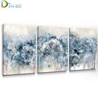 Алмазная 5D картина сделай сам, полное сверло, вышивка одуванчиком, ручная работа, украшение для дома, подарок, триптих с синими и белыми бусинами