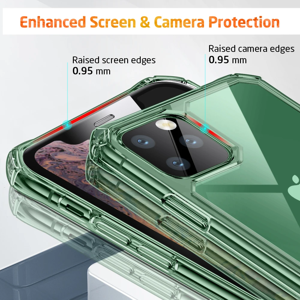 ESR противоударный чехол для iPhone 11 Pro Max, Прозрачный задний бампер, четыре угла, защитный чехол для iPhone 11 11 Pro