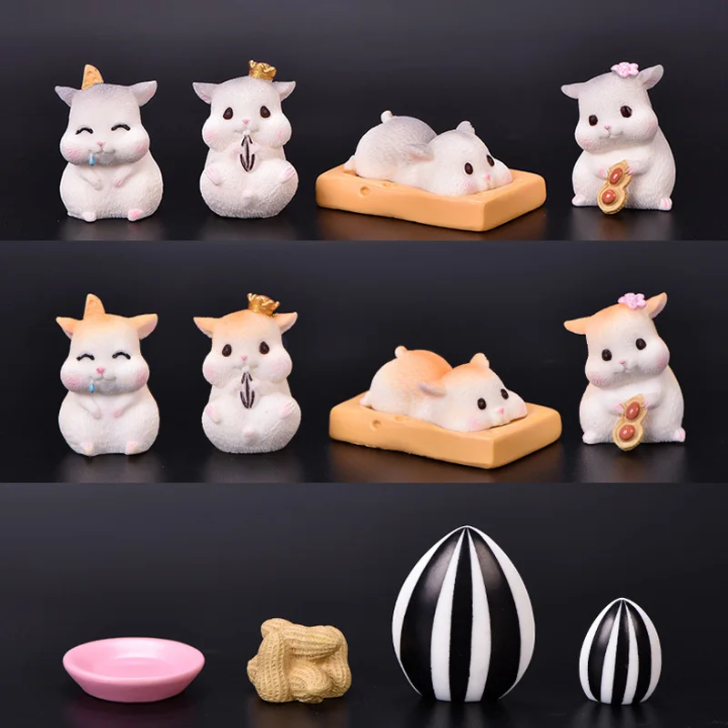 BAIUFOR милые куклы Мультяшные фигурки сыра хомяка и сказочные миниатюры садовые