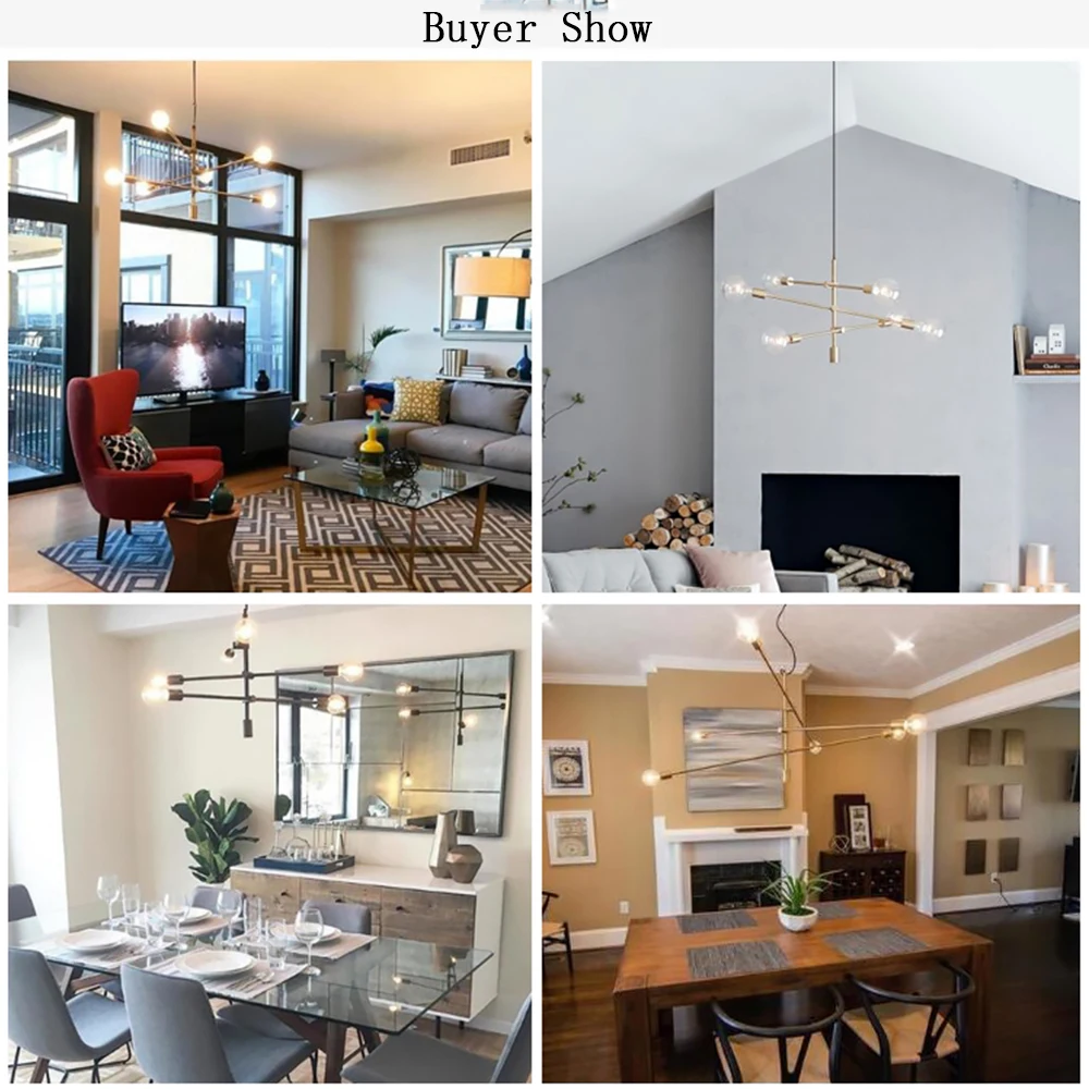 

Modern Pendant Light Nordic Hanging lamp E27 85-265V Black Gold Hanglamp LED Bulb Ceiling Lighting Pendant Lamp Home Decoration