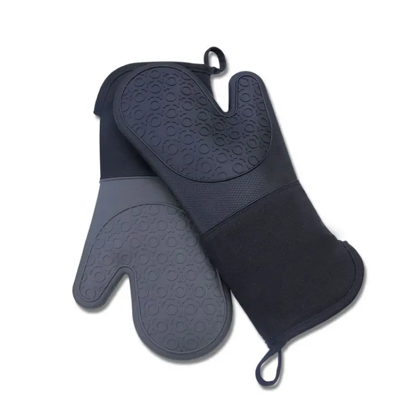 

1PC Microwave Oven Glove Kitchen Tool BBQ Or Kitchen Microwave Glove Potholder Polyester Oven Mitts And Potholder Pad Wholesale