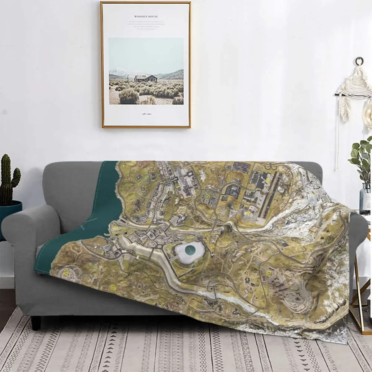 

Cod Warzone-Manta con mapa para cama, colcha a Куадрос, софта, manta de Пикник