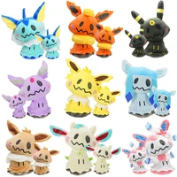 pokemon eevee family mimikyu anime stuffed toys pikachu kawaii plush dolls for childeren soft pillow cute room decoration gifts