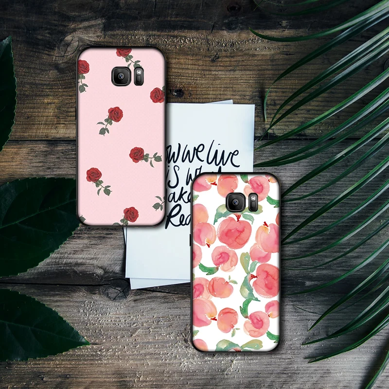 Мягкий силиконовый чехол для телефона samsung S6 S7 Edge S8 S9 S10 PLUS NOTE 8 9 M10 20 30 задняя крышка