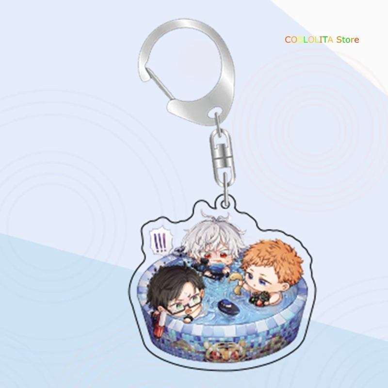 Anime Division Rap Battle Hypnosis Mic Cute Keychain Collection Cartoon Keyrings School Bag Itabag Pendant Xmas Gifts | Тематическая