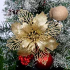 5 шт. блестящие рождественские искусственные цветы рождественские украшения для дома 2020 Рождественская елка украшения подарок на Новый год