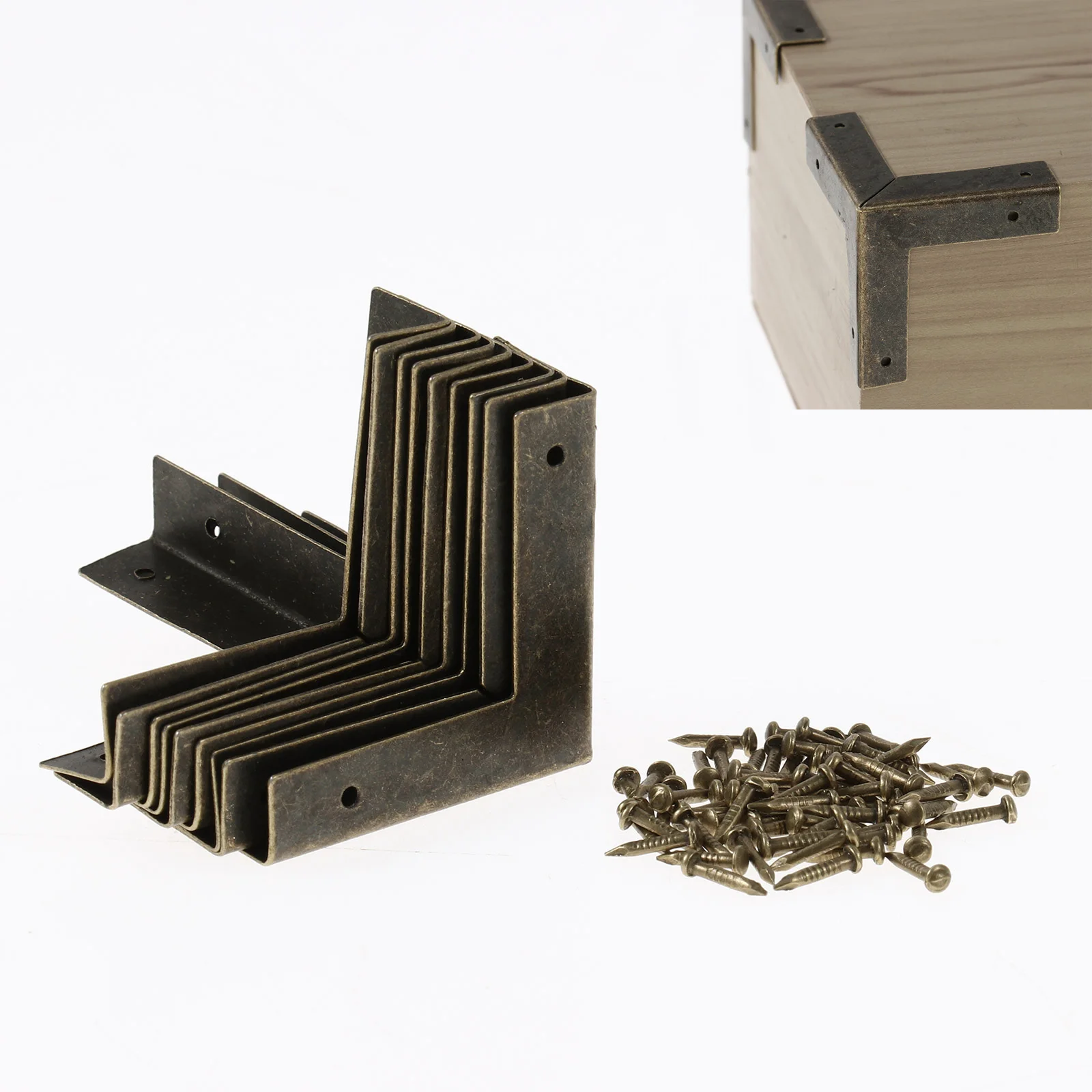 

Античная бронзовая угловая защита для мебели, 10 шт.